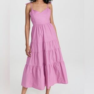 Madewell NWT Pink Tiered Maxi Dress